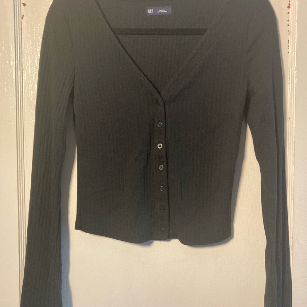 GAP Classic Black Knit Cardigan